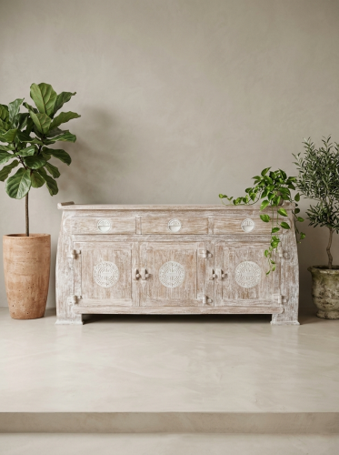 Bahut 3 portes en teck